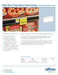 Data Strip® SuperGrip® Label Holder Cooler Freezer Shelf Channel